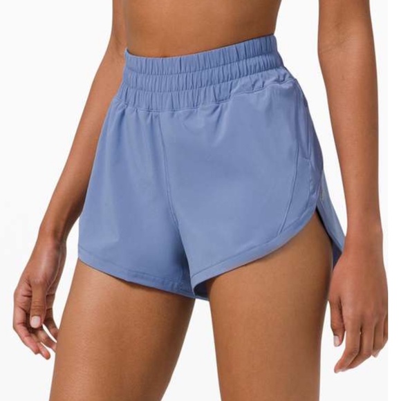 lululemon athletica Pants - Lululemon Track That 3” Hi Rise Shorts Water Drop